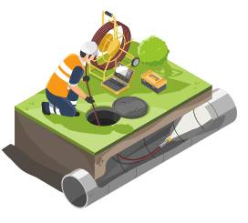 Technician standing in home kitchen